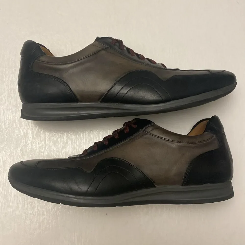 PAUL FREDRICK Men’s Leather Sneakers with Leather Lining and Cushioned Insole 8